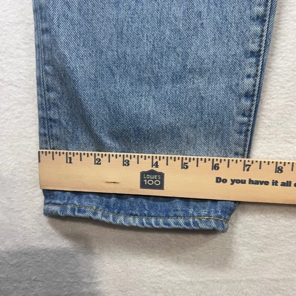 Gap Denim Mens Easy Fit Light Wash Straight Leg Button Fly Jeans 34x31